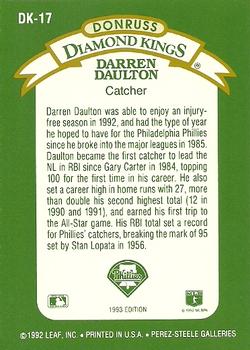 Darren Daulton  baseball card collectible - Main Image 2