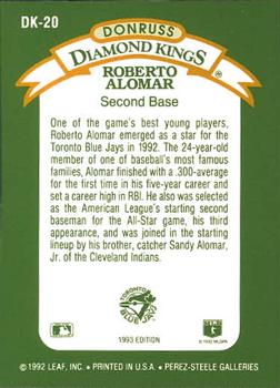 Roberto Alomar  baseball card collectible - Main Image 2