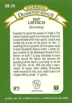 Pat Listach  baseball card collectible - Main Image 2