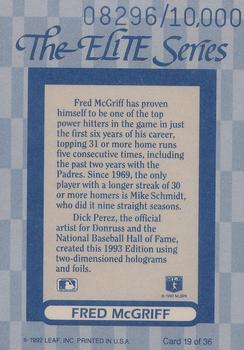 Fred McGriff  baseball card collectible - Main Image 2