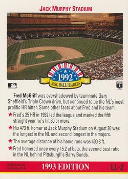 Fred McGriff  baseball card collectible - Main Image 2