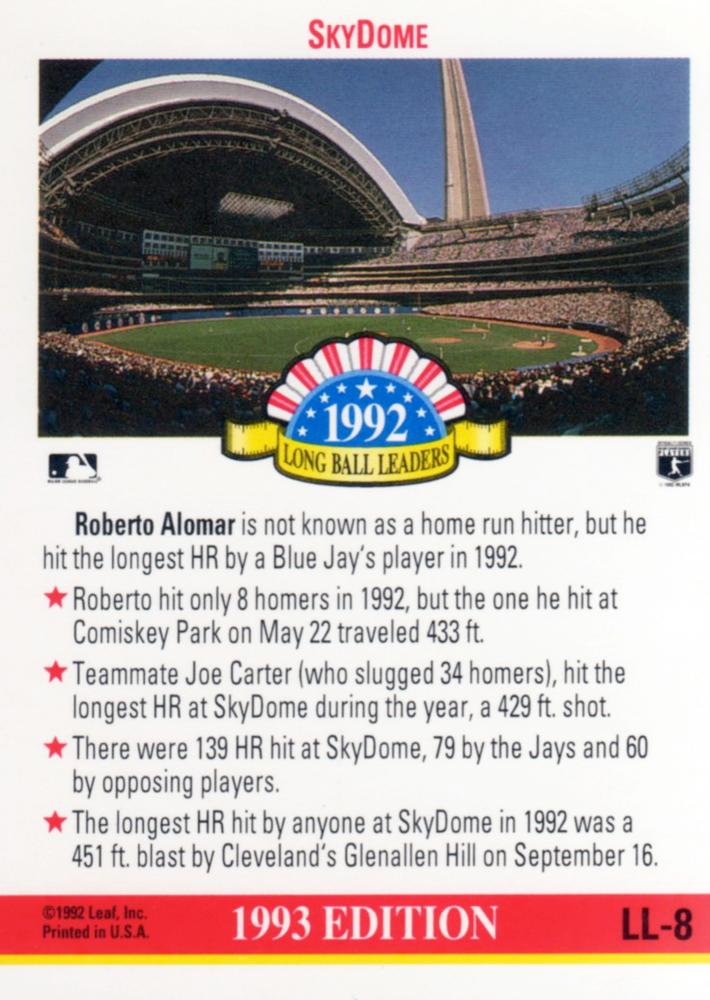 Roberto Alomar  baseball card collectible - Main Image 2