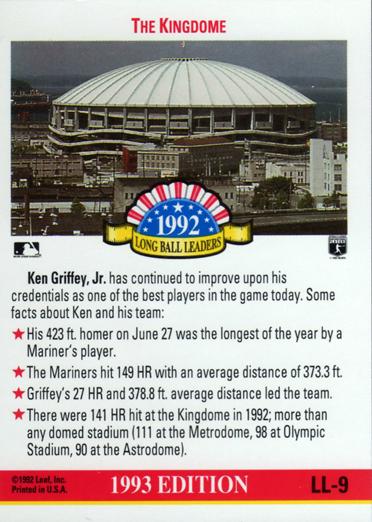 Ken Griffey Jr.  baseball card collectible - Main Image 2