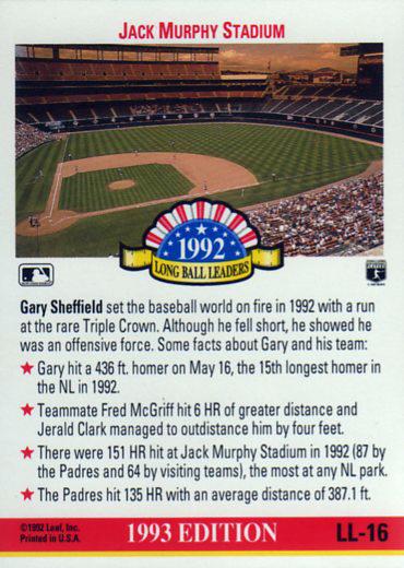 Gary Sheffield  baseball card collectible - Main Image 2