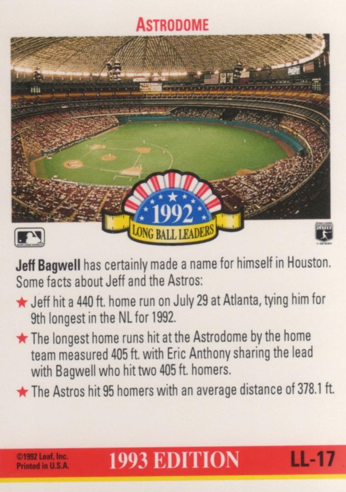 Jeff Bagwell  baseball card collectible - Main Image 2