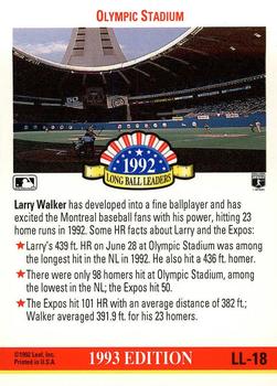 Larry Walker  baseball card collectible - Main Image 2
