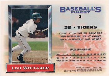 Lou Whitaker  baseball card collectible - Main Image 2
