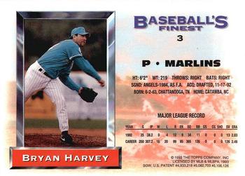 Bryan Harvey  baseball card collectible - Main Image 2