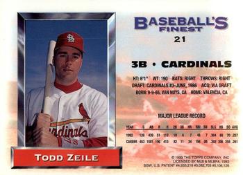 Todd Zeile  baseball card collectible - Main Image 2