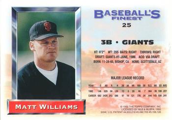 Matt Williams  baseball card collectible - Main Image 2