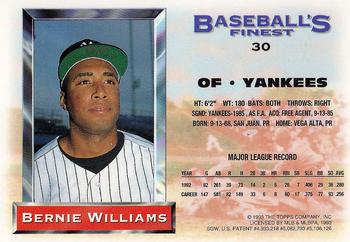 Bernie Williams  baseball card collectible - Main Image 2