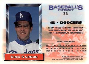 Eric Karros  baseball card collectible - Main Image 2