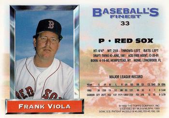 Frank Viola  baseball card collectible - Main Image 2