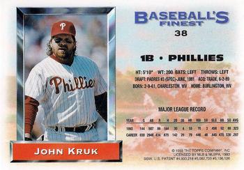 John Kruk  baseball card collectible - Main Image 2