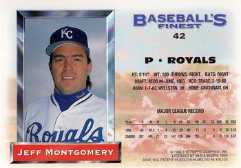 Jeff Montgomery  baseball card collectible - Main Image 2