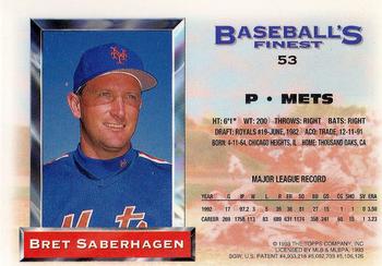 Bret Saberhagen  baseball card collectible - Main Image 2