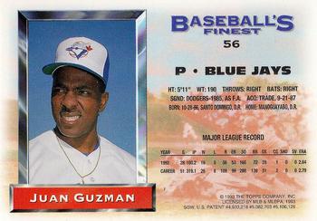 Juan Guzman  baseball card collectible - Main Image 2