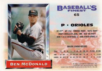 Ben McDonald  baseball card collectible - Main Image 2
