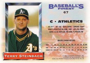 Terry Steinbach  baseball card collectible - Main Image 2