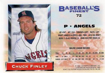Chuck Finley  baseball card collectible - Main Image 2