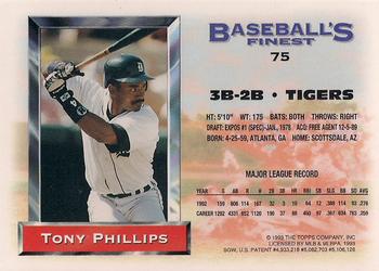Tony Phillips  baseball card collectible - Main Image 2