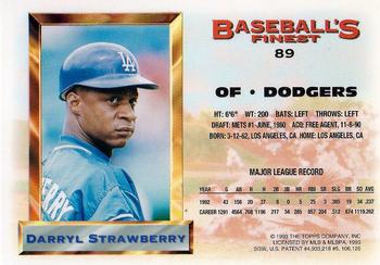 Darryl Strawberry  baseball card collectible - Main Image 2