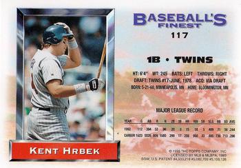 Kent Hrbek  baseball card collectible - Main Image 2
