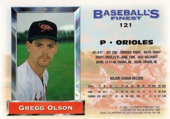 Gregg Olson  baseball card collectible - Main Image 2