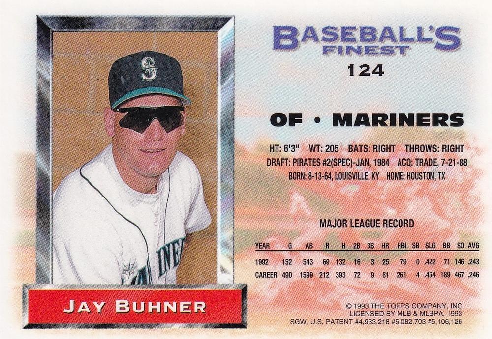 Jay Buhner  baseball card collectible - Main Image 2