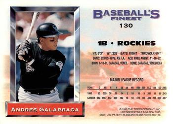 Andres Galarraga  baseball card collectible - Main Image 2