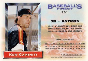 Ken Caminiti  baseball card collectible - Main Image 2