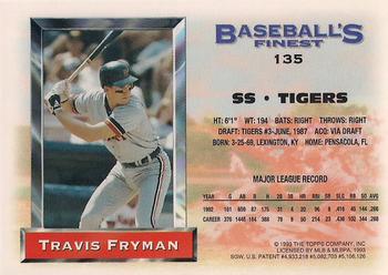 Travis Fryman  baseball card collectible - Main Image 2