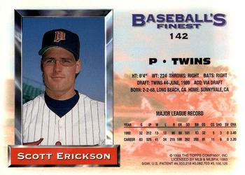 Scott Erickson  baseball card collectible - Main Image 2