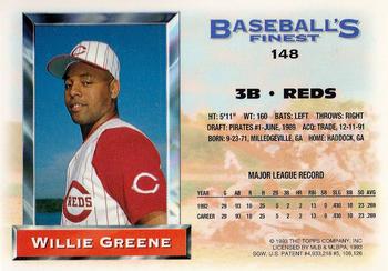 Willie Greene  baseball card collectible - Main Image 2