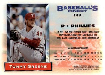 Tommy Greene  baseball card collectible - Main Image 2