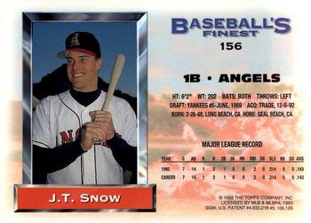 J.T. Snow  baseball card collectible - Main Image 2
