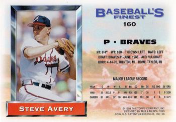 Steve Avery  baseball card collectible - Main Image 2