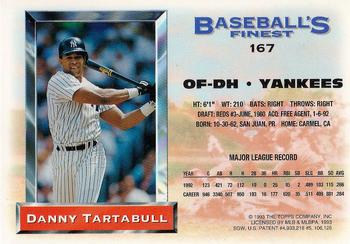 Danny Tartabull  baseball card collectible - Main Image 2