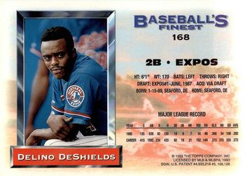 Delino DeShields  baseball card collectible - Main Image 2