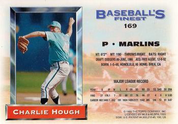 Charlie Hough  baseball card collectible - Main Image 2
