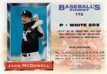Jack McDowell  baseball card collectible - Main Image 2