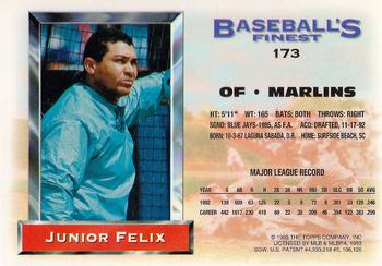 Junior Felix  baseball card collectible - Main Image 2