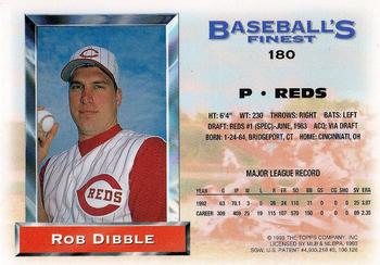 Rob Dibble  baseball card collectible - Main Image 2