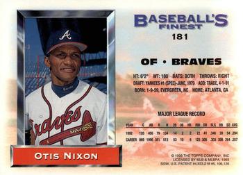 Otis Nixon  baseball card collectible - Main Image 2