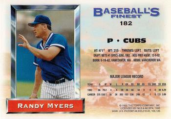 Randy Myers  baseball card collectible - Main Image 2