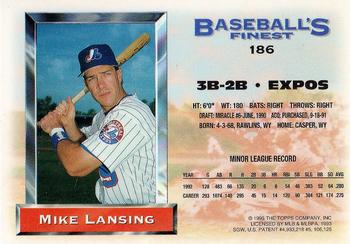 Mike Lansing  baseball card collectible - Main Image 2