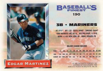 Edgar Martinez  baseball card collectible - Main Image 2