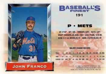 John Franco  baseball card collectible - Main Image 2