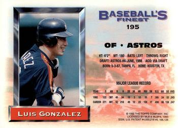 Luis Gonzalez  baseball card collectible - Main Image 2