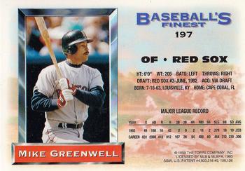 Mike Greenwell  baseball card collectible - Main Image 2
